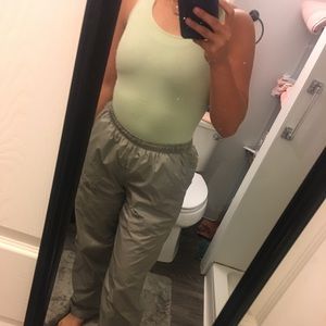 Gray vintage Nike track pants